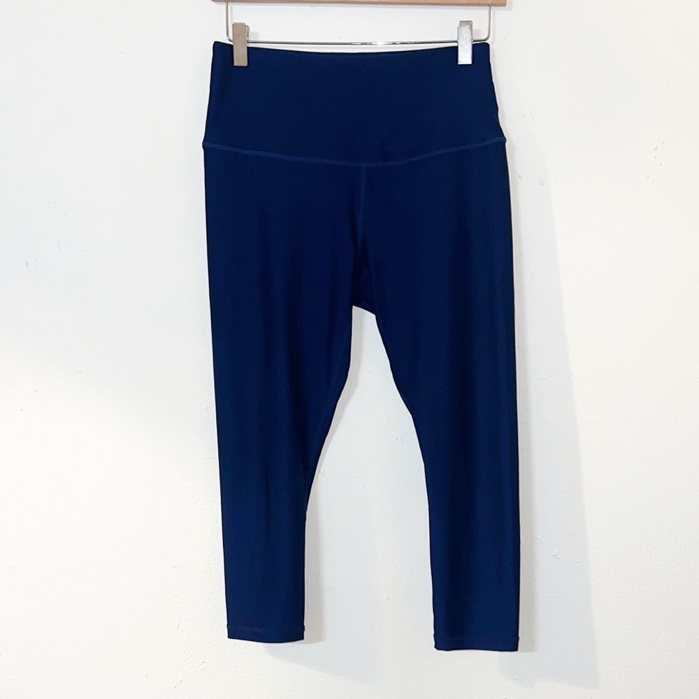 Tesla women’s cropped blue high rise leggings